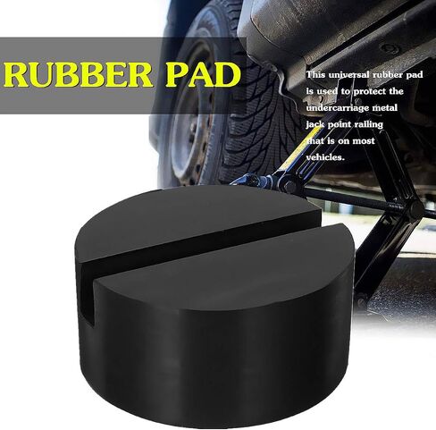 Rubber Jack Pad, Protector Slotted Jack Pad, Medium Size Frame Rail Adapter Pad for Universal Vehicle (1PCS) in Saudi Arabia