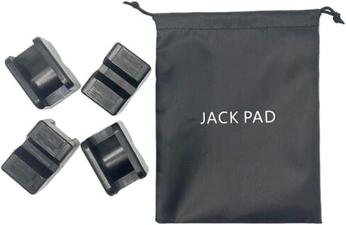Rubber Jack Pad Pinch Weld Adapter, Universal Slotted Frame Rail Protector for Floor Jack Stands, Jack Pads Extension and Protection, 4Packs in Saudi Arabia