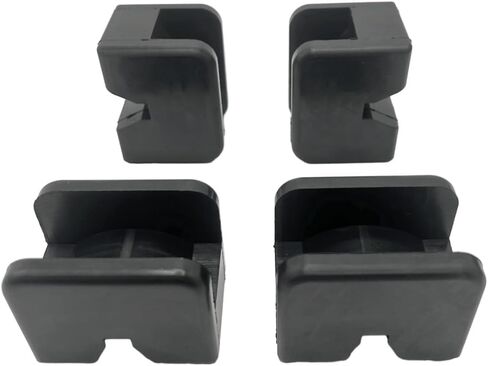 Rubber Jack Pad Pinch Weld Adapter, Universal Slotted Frame Rail Protector for Floor Jack Stands, Jack Pads Extension and Protection, 4Packs in Saudi Arabia