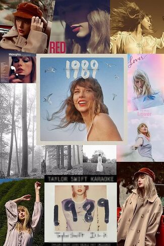 Album Cover Poster 12x18 inch Unframed Singer Canvas Swift Wall Art 1989 Midnights Folklore Reputation Room Aesthetics Wall Decor for Teens Dorm Bedroom Decor Fans Gift in Saudi Arabia