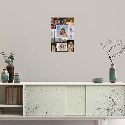 Album Cover Poster 12x18 inch Unframed Singer Canvas Swift Wall Art 1989 Midnights Folklore Reputation Room Aesthetics Wall Decor for Teens Dorm Bedroom Decor Fans Gift in Saudi Arabia