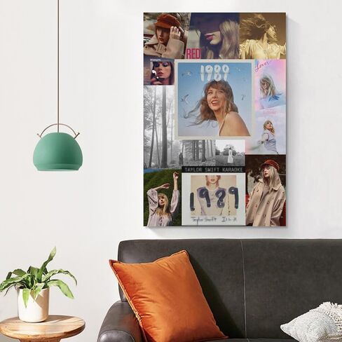 Album Cover Poster 12x18 inch Unframed Singer Canvas Swift Wall Art 1989 Midnights Folklore Reputation Room Aesthetics Wall Decor for Teens Dorm Bedroom Decor Fans Gift in Saudi Arabia
