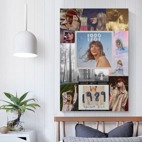 Album Cover Poster 12x18 inch Unframed Singer Canvas Swift Wall Art 1989 Midnights Folklore Reputation Room Aesthetics Wall Decor for Teens Dorm Bedroom Decor Fans Gift in Saudi Arabia