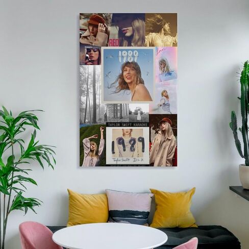 Album Cover Poster 12x18 inch Unframed Singer Canvas Swift Wall Art 1989 Midnights Folklore Reputation Room Aesthetics Wall Decor for Teens Dorm Bedroom Decor Fans Gift in Saudi Arabia