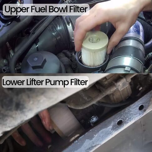 FD-4616 فلتر الوقود لفورد 6.0L باورستروك 4 ميكرون فلتر 03-07 فورد F250 F350 F450 F550 سوبر ديوتي 03-05 استبدال 3C3Z9N184CB 3C349N074BA 3C3Z9N184CA in Kuwait