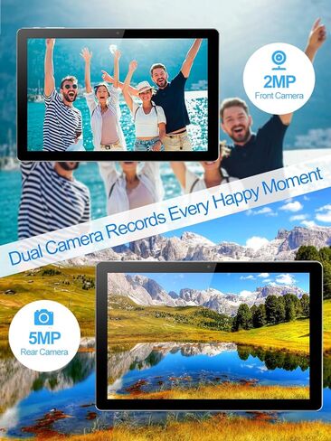 تابلت أندرويد 10 بوصة، معالج أندرويد 12 تابلت رباعي النواة، كمبيوتر لوحي تخزين 64 جيجابايت، ذاكرة وصول عشوائي 4 جيجابايت (2+2)، كاميرا 8 ميجابكسل، عمر بطارية طويل أسود in Kuwait