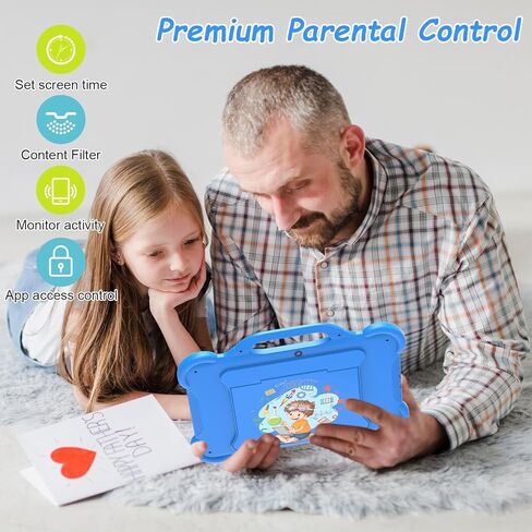 Android 13 Kids Tablet Toddler Tablet for Kids 10 inch Tablet, 8GB RAM+64GB ROM Tableta for Boys Girls, 10.1" IPS Safety Eye Protection Screen Parental Control APP Latest Model Kid Tablets WIFI Tab PC in Saudi Arabia