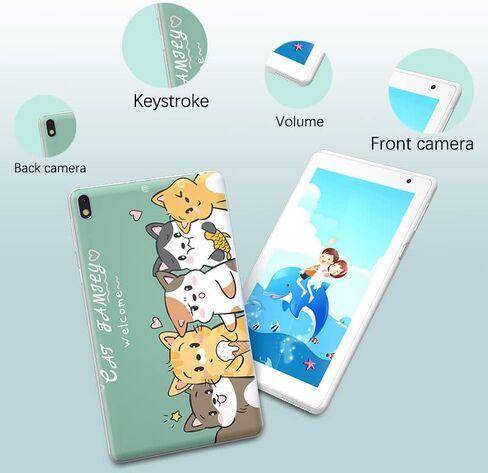 Android 13 Kids Tablet Toddler Tablet for Kids 10 inch Tablet, 8GB RAM+64GB ROM Tableta for Boys Girls, 10.1" IPS Safety Eye Protection Screen Parental Control APP Latest Model Kid Tablets WIFI Tab PC in Saudi Arabia