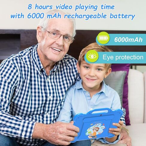Android 13 Kids Tablet Toddler Tablet for Kids 10 inch Tablet, 8GB RAM+64GB ROM Tableta for Boys Girls, 10.1" IPS Safety Eye Protection Screen Parental Control APP Latest Model Kid Tablets WIFI Tab PC in Saudi Arabia