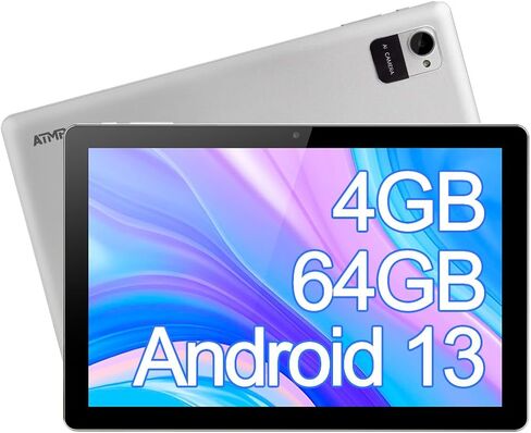 تابلت، تابلت أندرويد 10 بوصة، معالج أندرويد 12 تابلت رباعي النواة، كمبيوتر لوحي تخزين 64 جيجابايت، ذاكرة وصول عشوائي 4 جيجابايت (2+2)، كاميرا 8 ميجابكسل، عمر بطارية طويل أسود in Kuwait