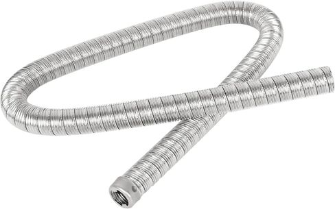 120cm 24mm Dual Stainless Steel Diesel Heater Exhaust Pipe Parking Heater Flexible Exhaust Tubing Generator Exhaust Extension Pipe Compatible with Webasto Eberspacher Heaters in Saudi Arabia