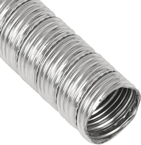 120cm 24mm Dual Stainless Steel Diesel Heater Exhaust Pipe Parking Heater Flexible Exhaust Tubing Generator Exhaust Extension Pipe Compatible with Webasto Eberspacher Heaters in Saudi Arabia