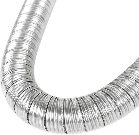 120cm 24mm Dual Stainless Steel Diesel Heater Exhaust Pipe Parking Heater Flexible Exhaust Tubing Generator Exhaust Extension Pipe Compatible with Webasto Eberspacher Heaters in Saudi Arabia