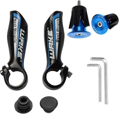 CYSKY زوج واحد من مقود الدراجة ينتهي 22.2 مم وأغطية مقابس نهاية مقود الدراجة، مناسبة لـ MTB، BMX، الدراجة الجبلية، أجزاء دراجات الطريق (أحمر) in Kuwait