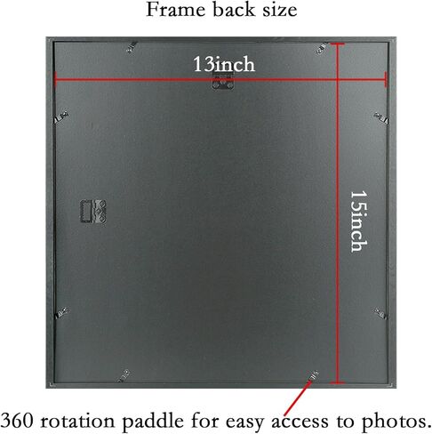 إطارات صور مقاس 13 × 15 من الخشب الصلب مقاس 13 × 15 بوصة إطار ملصق للجدار مقاس 13 × 15 بوصة إطارات صور عائلية باللون الأسود (C22B1315) in Kuwait