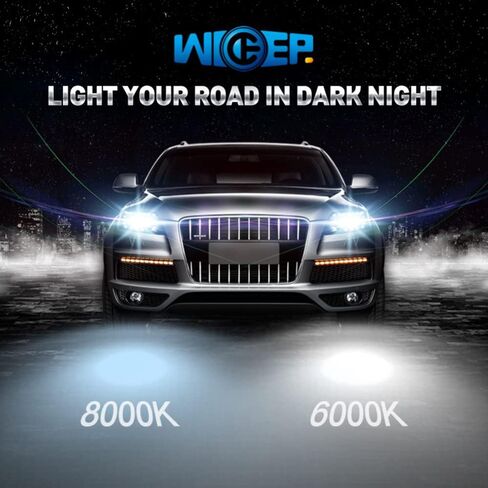مصابيح أمامية زينون HID D2S، 8000K 35 وات، 85122 66240 66040 66240CBI مصباح أمامي بديل للشعاع العالي والمنخفض، قطعتان in Saudi Arabia