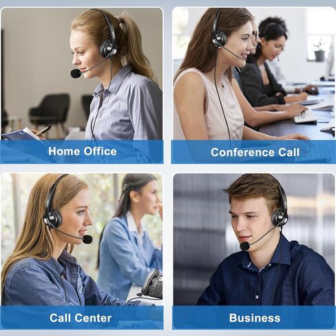 RJ9 Phone Headset with Noise Cancelling Microphone, Callez Office Phone Headset Mono Compatible with Yealink T46S T42S T48S T41S T27G T20P T21P Avaya 1608 9608 Grandstream GXP2170 2135 Panasonic Cisco in Saudi Arabia