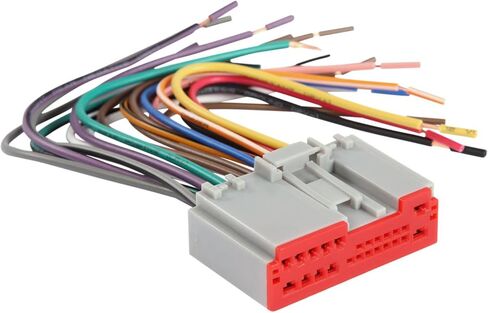Scosche متوافق مع Select 2003-14 Ford Power/Speaker Connector / سلك تسخير لإعادة تثبيت ستيريو المصنع مع أسلاك مرمزة بالألوان FD23RB، أسود in Saudi Arabia
