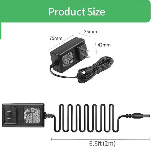 2-Pack AC to DC 18V 1A Power Supply Adapter, Plug 5.5mm x 2.1mm, Center Positive, UL Listed FCC (XH1800-1000w) in Saudi Arabia