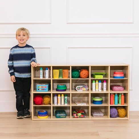 ECR4Kids Streamline 20 خزانة تخزين صينية صغيرة، 4x5، أثاث الفصول الدراسية، رمادي مغسول in Kuwait