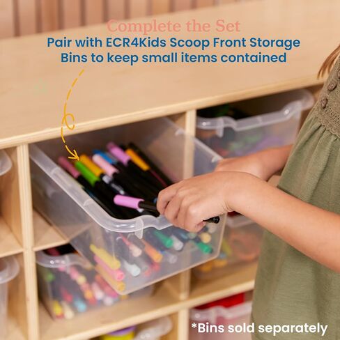 ECR4Kids Streamline 20 خزانة تخزين صينية صغيرة، 4x5، أثاث الفصول الدراسية، رمادي مغسول in Kuwait