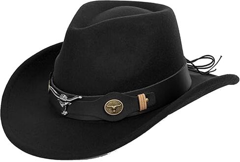 Western Outback Felt Cowboy Hat for Women Cowgirls Fedora Gus Hat Rodeo for Medium/Large Headwear in Saudi Arabia