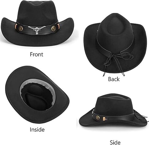 Western Outback Felt Cowboy Hat for Women Cowgirls Fedora Gus Hat Rodeo for Medium/Large Headwear in Saudi Arabia