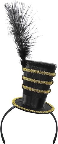 قبعة تنكرية لعصابة الرأس من Toy Soldier Mini Circus Ringmaster Majorette Mini Top Hat in Kuwait