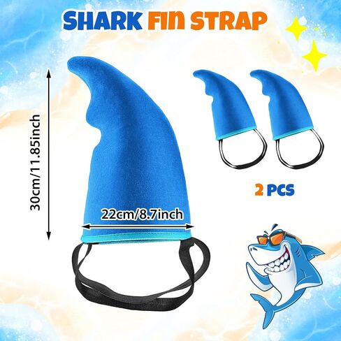 Gejoy 2 Pieces Shark Fin Accessory Gray Shark Fin Costume Easy to Wear Sharks Play Costume Props for Adults Halloween Cosplay in Saudi Arabia