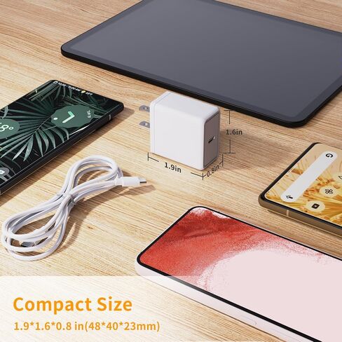 30W PD USB C Fast Charger, Looptimo Fast Charging Power Charger for Google Pixel 8 Pro/8/7 Pro/7/6a/6 Pro/6/5a/5/4, Samsung Galaxy S22/Plus/Ultra Android Phones, 6.6ft Type C Rapid Charging Cable in Kuwait