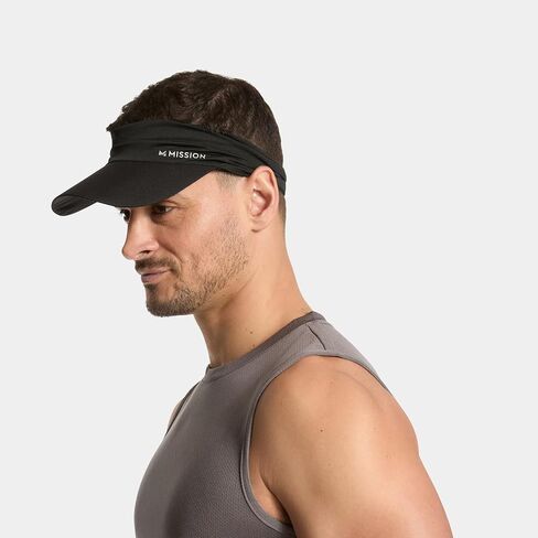 MISSION Cooling Stretchy Visor - Unisex Visor Hat for Men and Women, No Slip Band, UPF 50 Sun Protection Visor in Saudi Arabia
