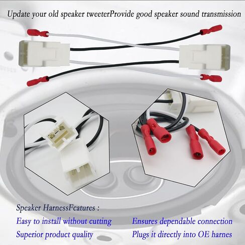 72-5600 Speaker Adapter Harness is Suitable for Ford, Chevrolet, GMC, Mazda Lincoln, car Front and Rear Door Audio Harnesses (4 Pieces) in Saudi Arabia