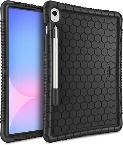 حافظة Fintie من السيليكون لهاتف Samsung Galaxy Tab S9 FE 5G 10.9 بوصة/Galaxy Tab S9 11 بوصة 2023، [حامل قلم S] سلسلة مشط العسل غطاء واقٍ خفيف الوزن ومقاوم للصدمات، أزرق in Saudi Arabia
