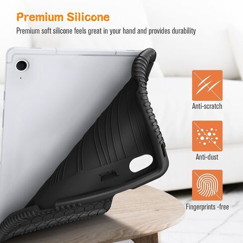 حافظة Fintie من السيليكون لهاتف Samsung Galaxy Tab S9 FE 5G 10.9 بوصة/Galaxy Tab S9 11 بوصة 2023، [حامل قلم S] سلسلة مشط العسل غطاء واقٍ خفيف الوزن ومقاوم للصدمات، أزرق in Saudi Arabia