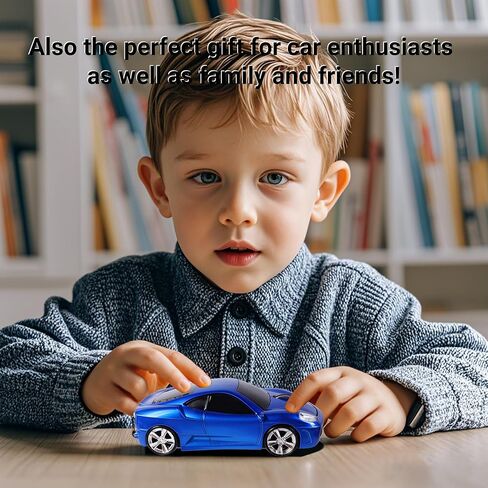 elec Space Wireless Mouse, 2.4GHz Cool Sport Car Shape Wireless Mouse Optical Cordless Mice with USB Receiver for PC Laptop Computer Notebook 1600 DPI-Blue in Saudi Arabia