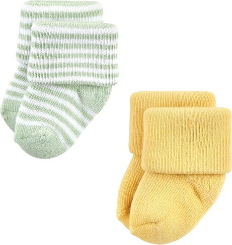Hudson Baby baby boys Cotton Rich Newborn and Terry Casual Socks, Sneaker Navy Gray, 6-12 Months US in Kuwait