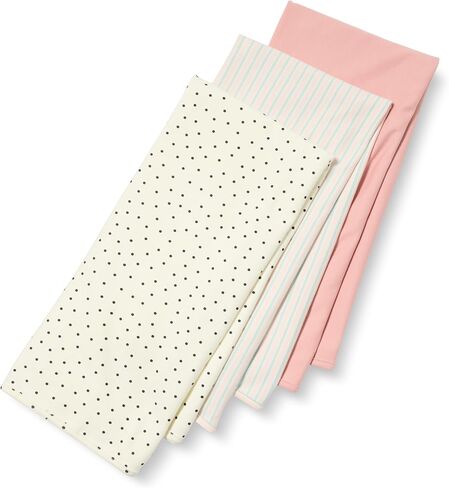 Amazon Essentials Unisex Kids' Swaddle Blankets, Pack of 3, Grey/White, Neutral/Stars/Stripe, One Size in Saudi Arabia