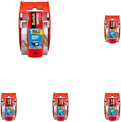 شريط تغليف Scotch شديد التحمل، 2.54 سم، 2.54 سم، 1.88 × 55.88 سم (142) عبوة من 6 قطع in Kuwait