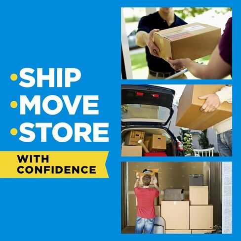 Scotch Heavy Duty Shipping Packaging Tape, 1 Roll with Dispenser, 1.88" x 22.2 Yards, 1.5" Core, Great for Packing, Shipping & Moving, Clear (142) in Saudi Arabia