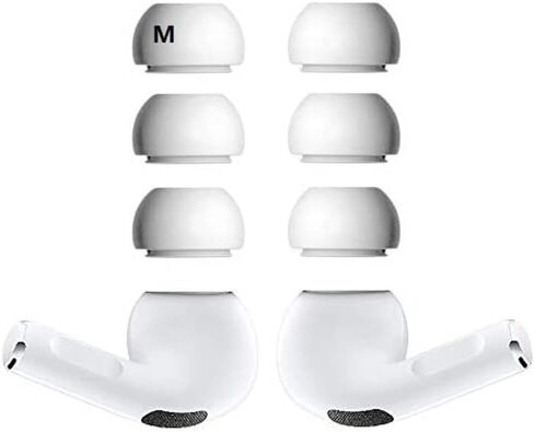JNSA Premium Memory Foam Tips Compatible with AirPods Pro 2nd gen. and 1st gen, No Silicone Eartips Pain. Anti-Slip Eartips, Fit in The Charging Case, 4 Pairs (XS/S/M/L, Foam Black) in Saudi Arabia