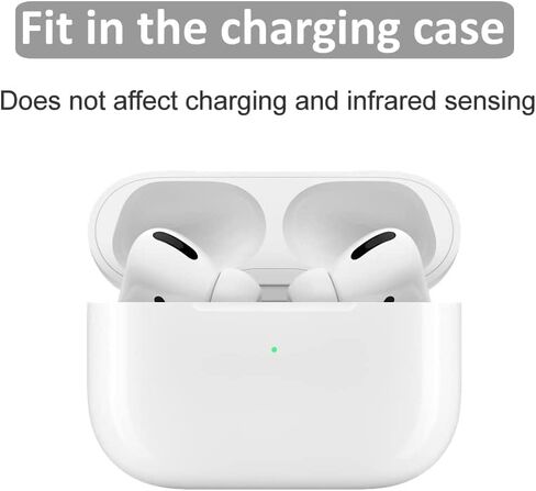 JNSA Premium Memory Foam Tips Compatible with AirPods Pro 2nd gen. and 1st gen, No Silicone Eartips Pain. Anti-Slip Eartips, Fit in The Charging Case, 4 Pairs (XS/S/M/L, Foam Black) in Saudi Arabia