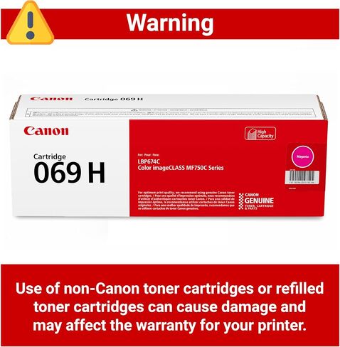 Canon Genuine 069 Black Toner Cartridge High Capacity Compatible with MF753Cdw, MF751Cdw, LBP674Cdw in Saudi Arabia