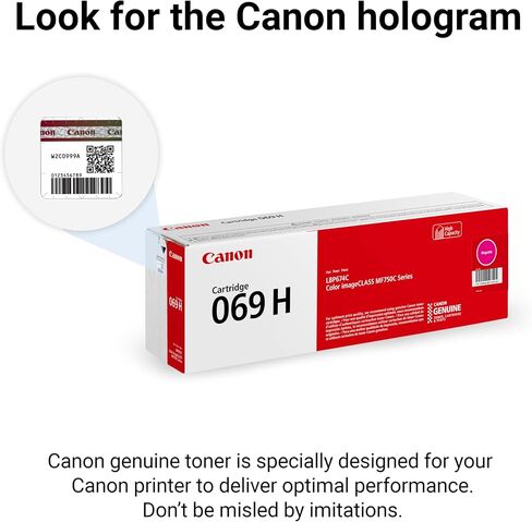Canon Genuine 069 Black Toner Cartridge High Capacity Compatible with MF753Cdw, MF751Cdw, LBP674Cdw in Saudi Arabia