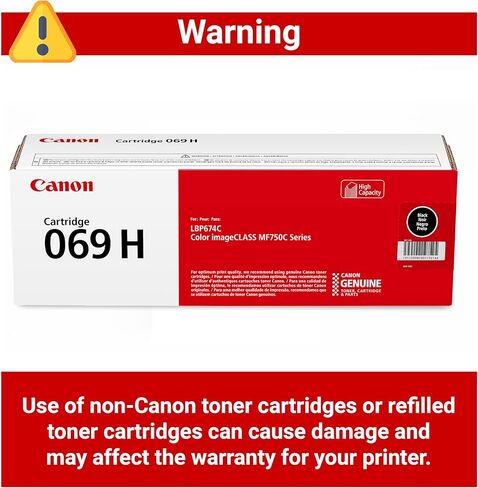 كانون خرطوشة حبر اسود 069، سعة عالية، متوافقة مع طابعات MF753Cdw وMF751Cdw وLBP674Cdw in Kuwait