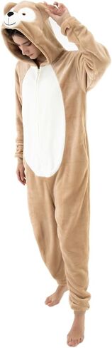 COSUSKET Snug Fit Unisex Adult Onesie Pajamas, Flannel Cosplay Animal One Piece Halloween Costume Sleepwear Homewear in Kuwait