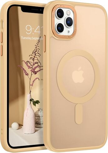 حافظة BENTOBEN لهاتف iPhone 11 Pro Max المغناطيسي، حافظة هاتف iPhone 11 Pro Max [متوافقة مع MagSafe] حافظة واقية شفافة غير لامعة مقاومة للصدمات للنساء والرجال والبنات لهاتف iPhone 11 Pro Max 6.5 بوصة، أسود in Saudi Arabia