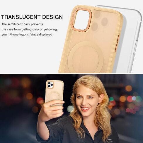 حافظة BENTOBEN لهاتف iPhone 11 Pro Max المغناطيسي، حافظة هاتف iPhone 11 Pro Max [متوافقة مع MagSafe] حافظة واقية شفافة غير لامعة مقاومة للصدمات للنساء والرجال والبنات لهاتف iPhone 11 Pro Max 6.5 بوصة، أسود in Saudi Arabia