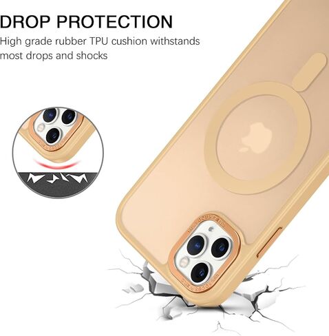 حافظة BENTOBEN لهاتف iPhone 11 Pro Max المغناطيسي، حافظة هاتف iPhone 11 Pro Max [متوافقة مع MagSafe] حافظة واقية شفافة غير لامعة مقاومة للصدمات للنساء والرجال والبنات لهاتف iPhone 11 Pro Max 6.5 بوصة، أسود in Saudi Arabia
