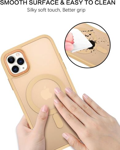 حافظة BENTOBEN لهاتف iPhone 11 Pro Max المغناطيسي، حافظة هاتف iPhone 11 Pro Max [متوافقة مع MagSafe] حافظة واقية شفافة غير لامعة مقاومة للصدمات للنساء والرجال والبنات لهاتف iPhone 11 Pro Max 6.5 بوصة، أسود in Saudi Arabia