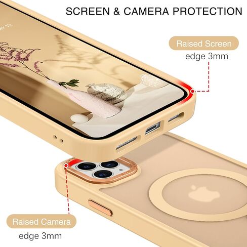 حافظة BENTOBEN لهاتف iPhone 11 Pro Max المغناطيسي، حافظة هاتف iPhone 11 Pro Max [متوافقة مع MagSafe] حافظة واقية شفافة غير لامعة مقاومة للصدمات للنساء والرجال والبنات لهاتف iPhone 11 Pro Max 6.5 بوصة، أسود in Saudi Arabia